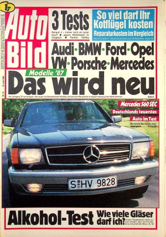 Deckblatt Auto Bild (31/1986)